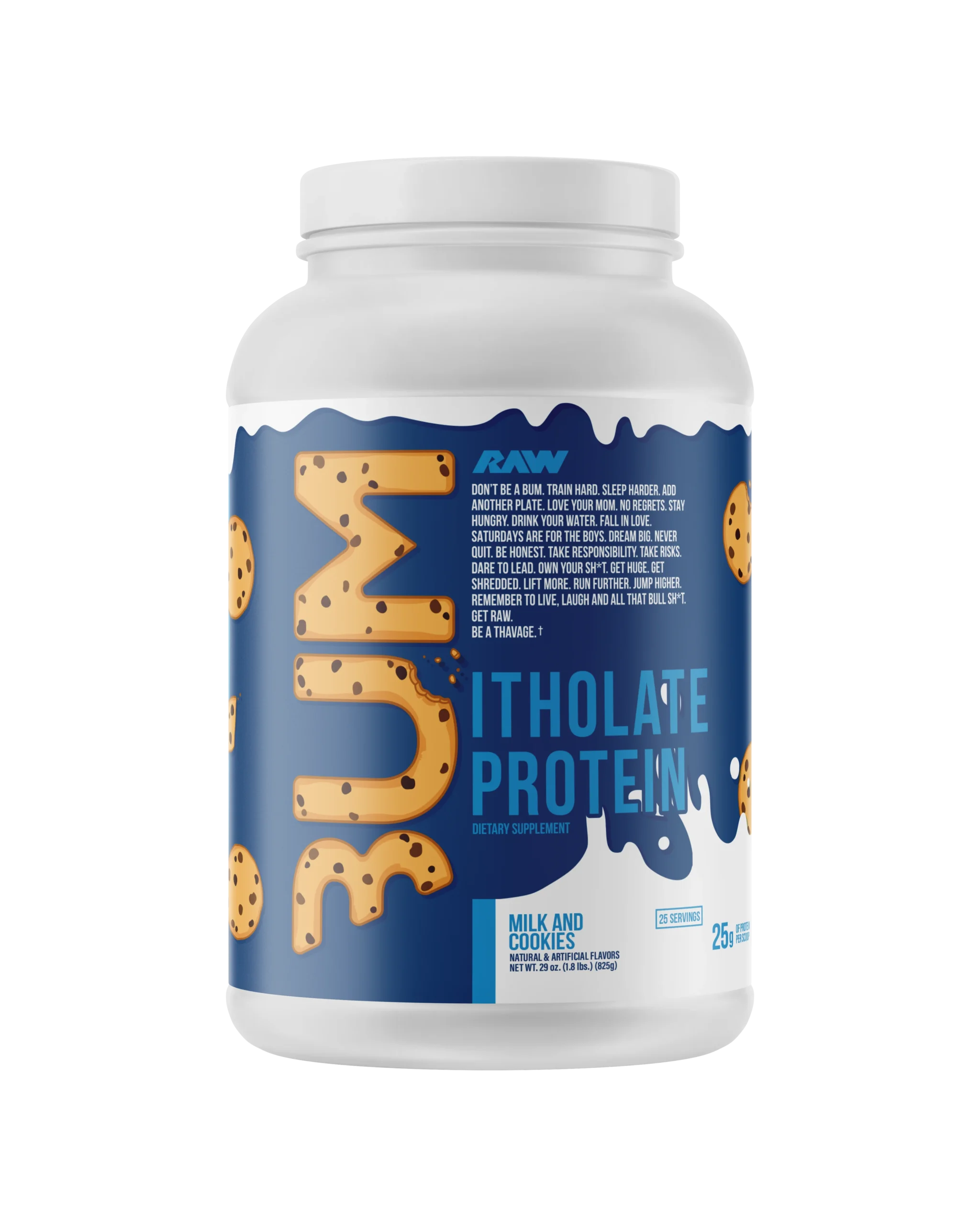 Raw Bum Itholate Protein 1.9Lbs 25 Servicios