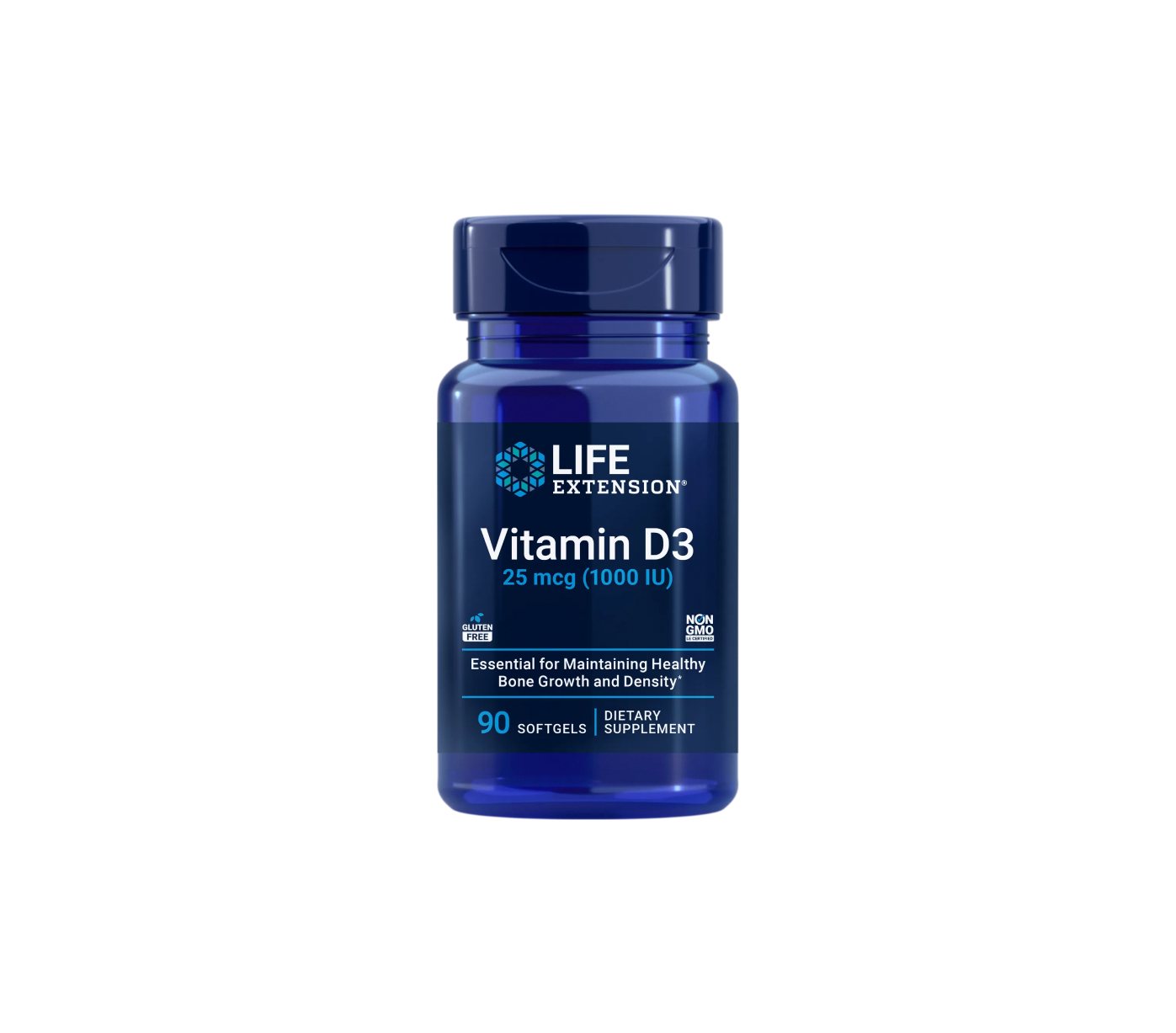 Life Extension Vitamina D3 25mcg (1000IU) 90 Softgels
