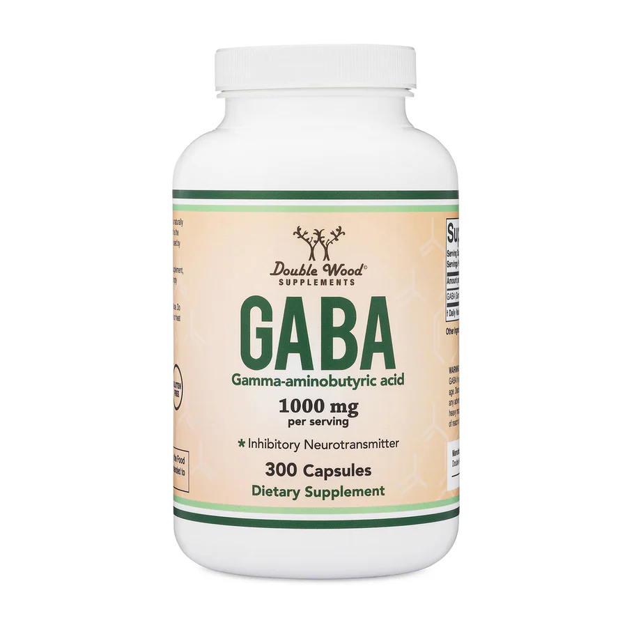 Double Wood GABA 1000mg 300 Capsulas