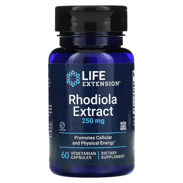 Life Extension Rhodiola Extract 250mg 60 Veg Capsulas