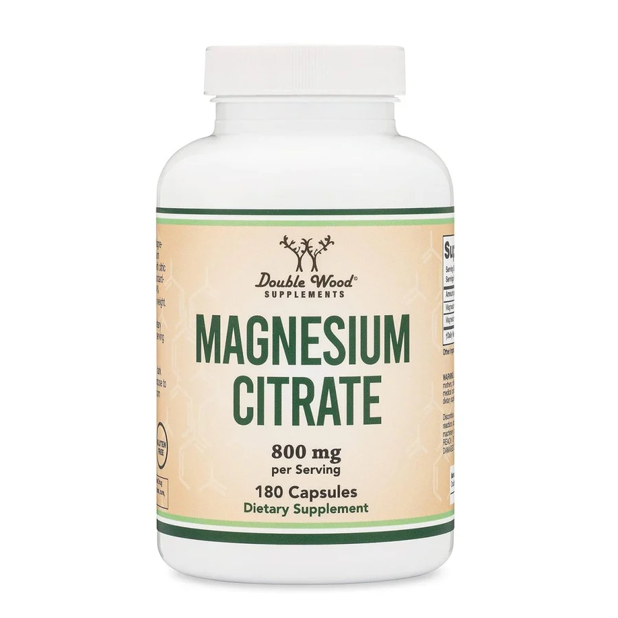 Double Wood Citrato de Magnesio 800mg 180 Capsulas