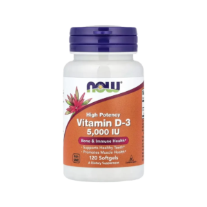 Now Foods Vitamina D3 5000 IU 120caps.
