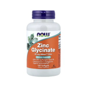 Now Foods Glicinato de Zinc 120caps.