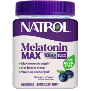 Natrol Melatonin Max 10mg. 50 gummies